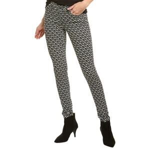 J Brand Super Skinny Berlin Geo Print Jeans Black White Size 31 Made in USA